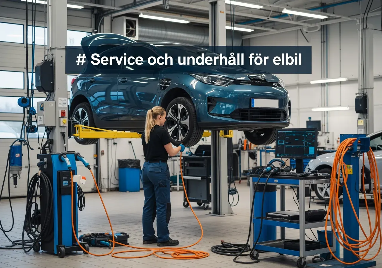 Service och underhåll för elbil