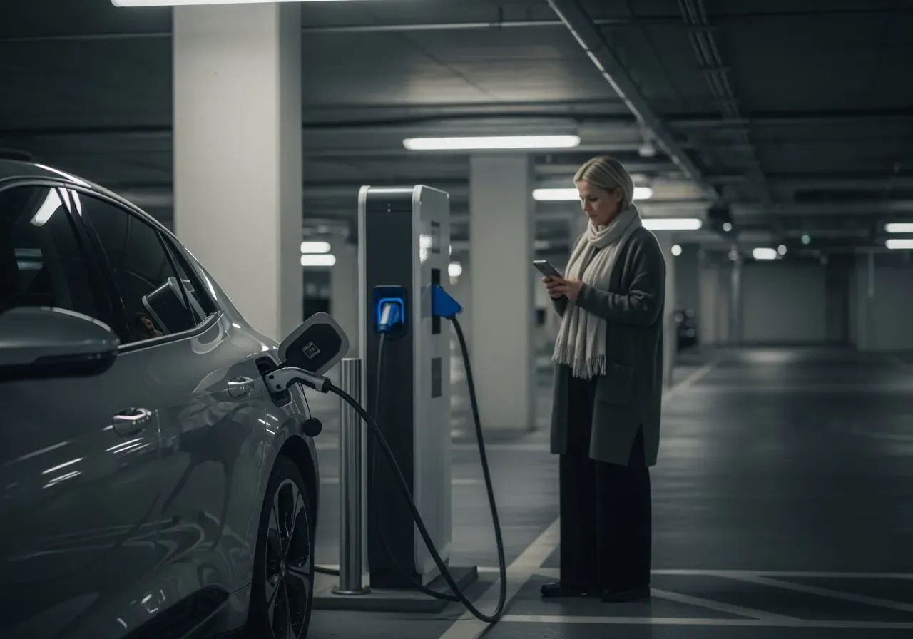 Ladda elbil vid Mall of Scandinavia