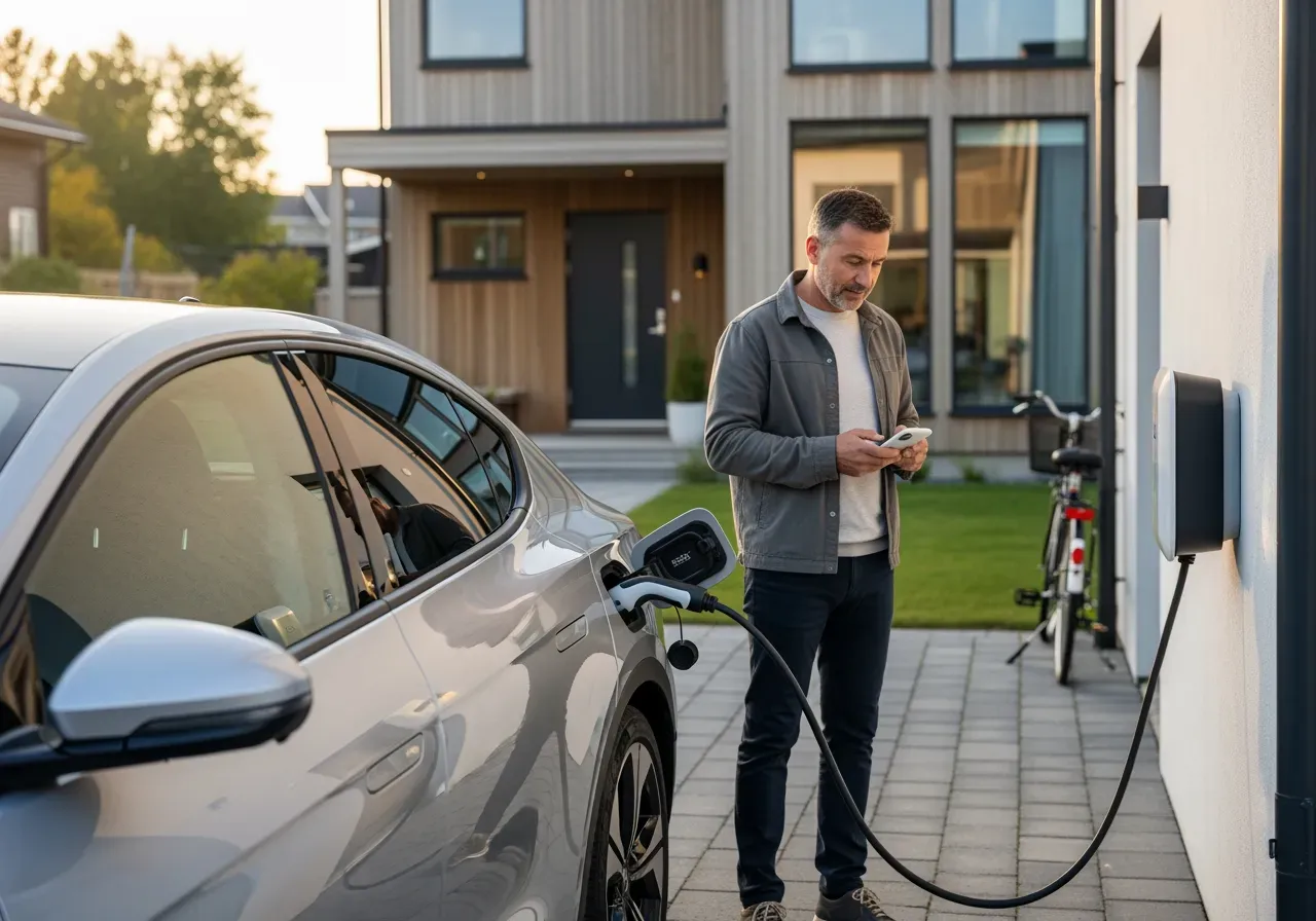 Översikt av elbilsladdning i vardagen