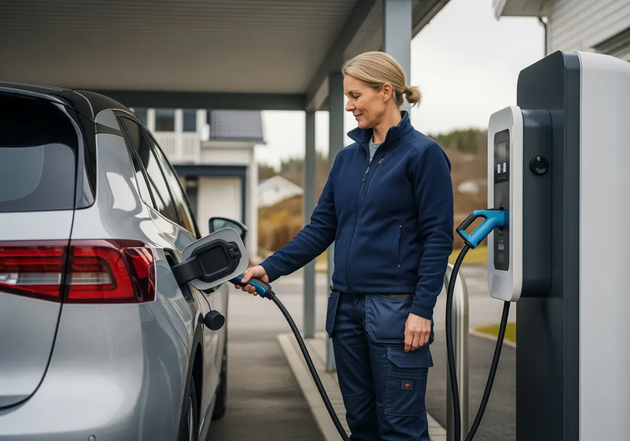 Ladda elbil hemma och borta