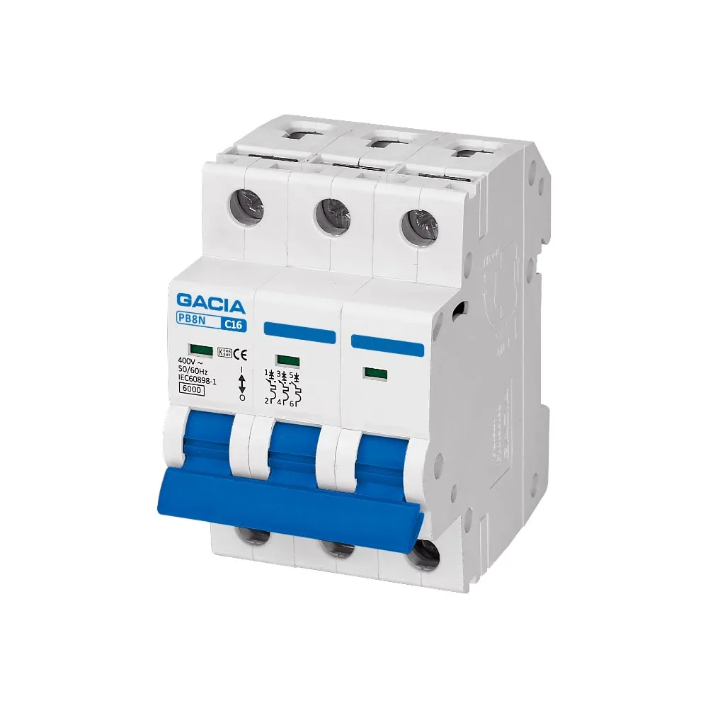 Gacia Dvärgbrytare 16-63A (3PC6kA)