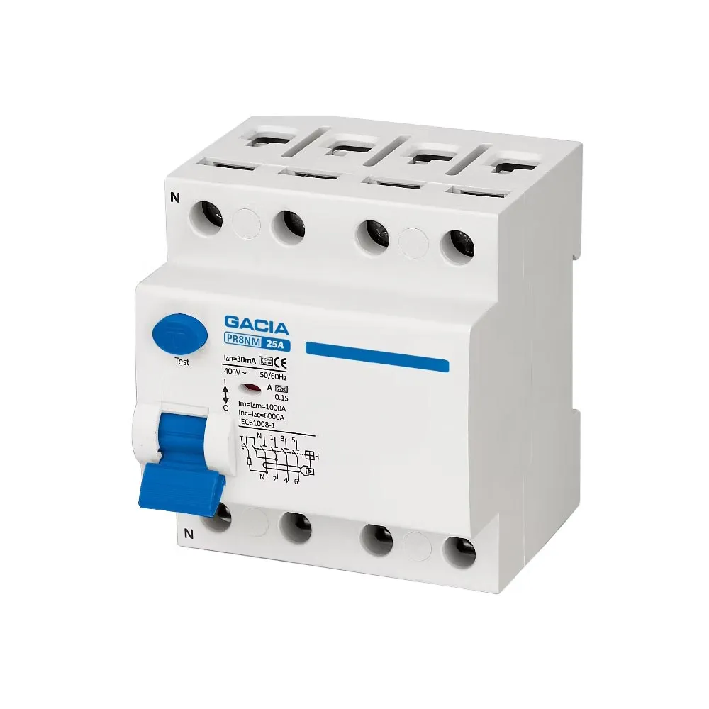 Gacia Jordfelsbrytare Typ A 25-63A (PR8NM 4P 30mA)